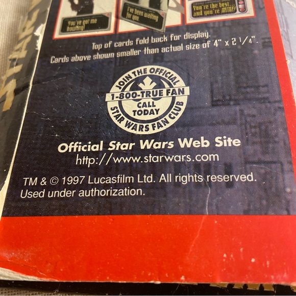 Vintage 90s Star Wars 30 stand up Valentine’s Day Cards 28 Temporary Tattoos - Picture 14 of 16